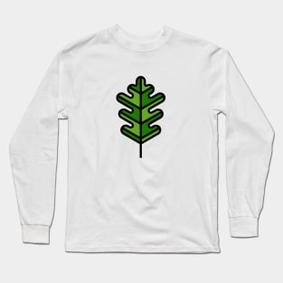 Leaf Abstract Geometric Funny Nursery Cartoon Drawing Design Long Sleeve T-Shirt